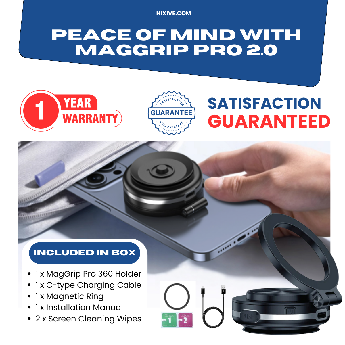 MagGrip Pro Secure Phone Holder